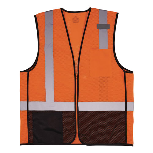 VEST,8210ZBK ORANGE L/XL