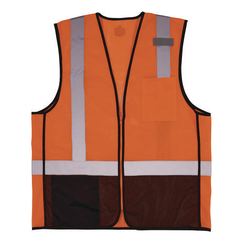 VEST,8210ZBK ORANGE 4XL/5