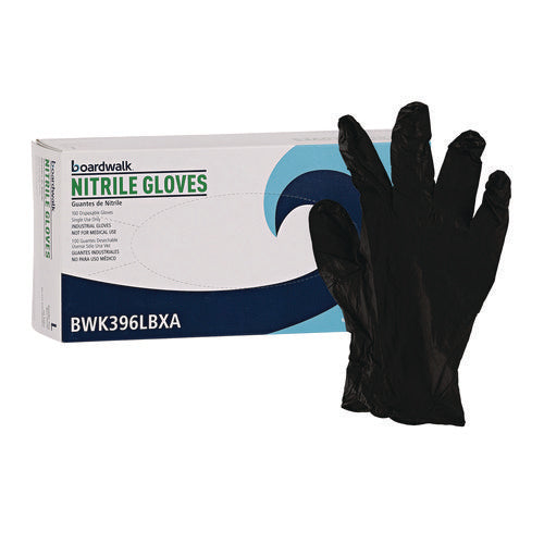 GLOVES,NITRILE,PF,LGE,BK