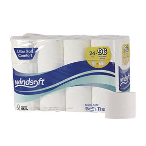 TISSUE,BATH,24RLS/CT,WH