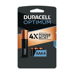BATTERY,OPTIMUM,AAA,4/PK