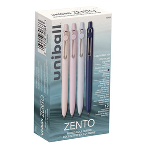 PEN,ZENTO 0.7 MUTED DZ,BK