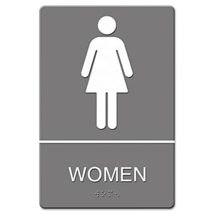 SIGN,WALL,ADA,WOMEN,GY