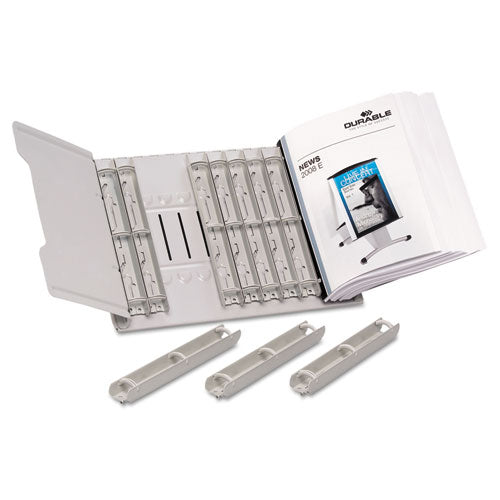 RACK,CTLG,DSPLY,12 SEC,GY