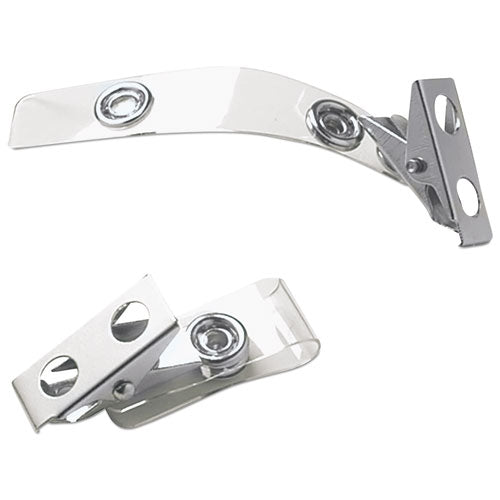 BADGE,CLIP,STRAP,25PK,CLR