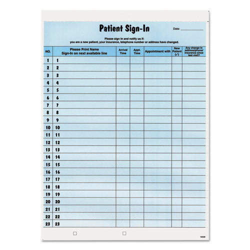 FORM,PATIENT SIGN-IN,BE