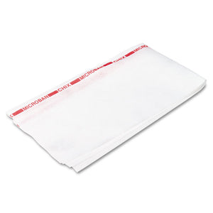 TOWEL,FODSRV,WHITE/RED