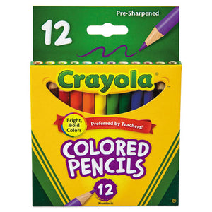 PENCIL,CRAYOLA,SHRT,12/ST