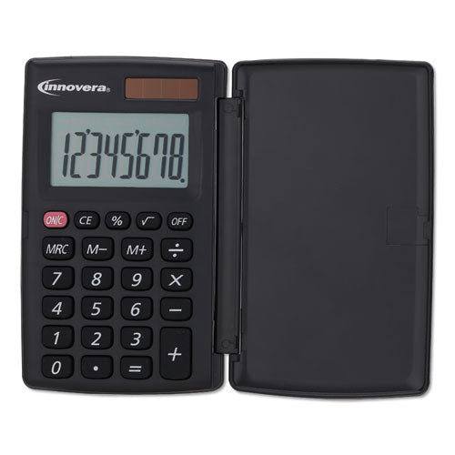 CALCULATOR,POCKET,8DIG,BK