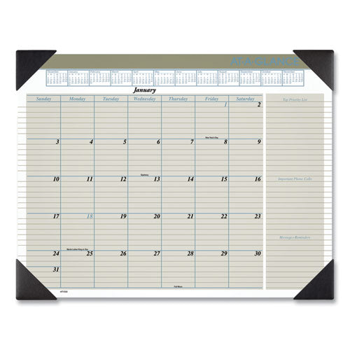 DESK PAD,22X17,RECY,BUF