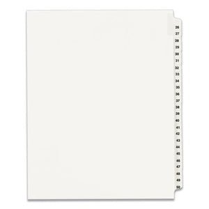 INDEX,LTR1/25#26-50,25WHT