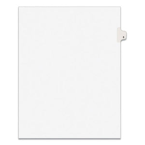 INDEX,LTR,SIDE5,25/PK,WHT