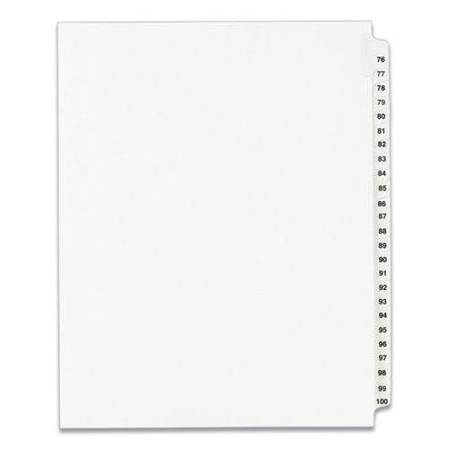 INDEX,LTR,1/25#-76-100WHT
