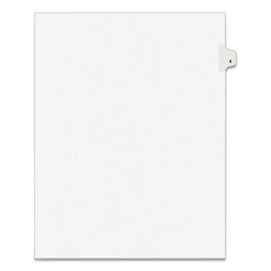 INDEX,LTR,SIDE4,25/PK,WHT