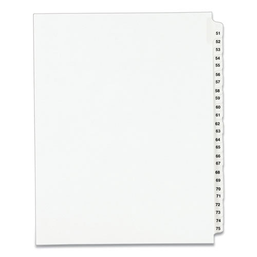 INDEX,LTR,1/25#-51-75,WHT