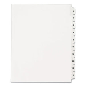 INDEX,LGL,SDE TAB I-X,WHT