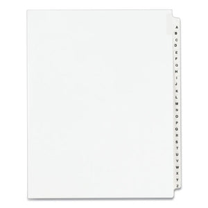 INDEX,LTR,SIDE TAB A-ZWHT