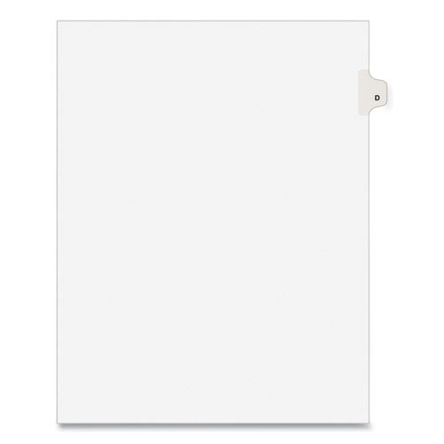 TAB,SIDE,LTR,TAB D,25/PK