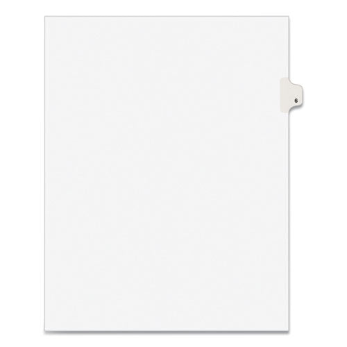INDEX,LTR,SIDE6,25/PK,WHT
