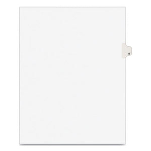 INDEX,LTR,SIDE8,25/PK,WHT