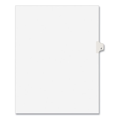 INDEX,SDE TAB J 25/PK,WHT