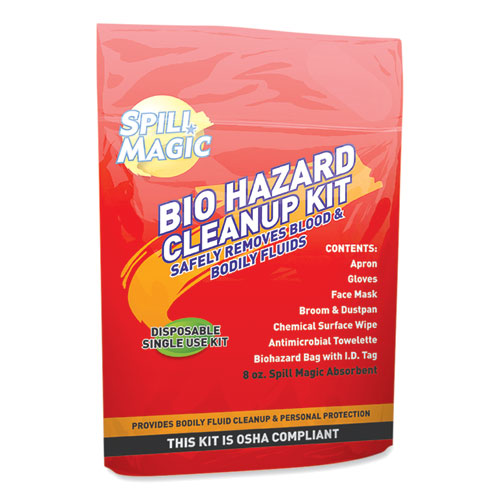 This single-use bio-hazard cleanup kit safely removes blood and bodily ...