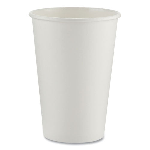 These paper hot cups are durable with a polylined coating that keeps ...