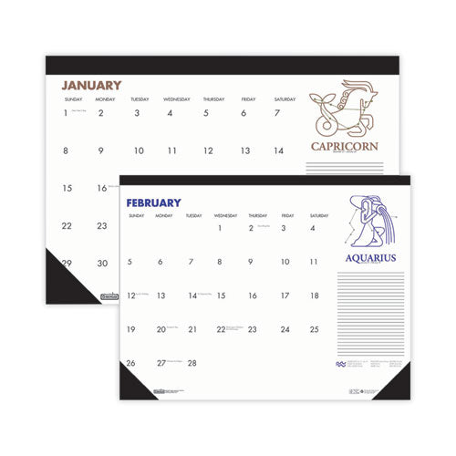 CALENDAR,ZODIAC DESK S,WH