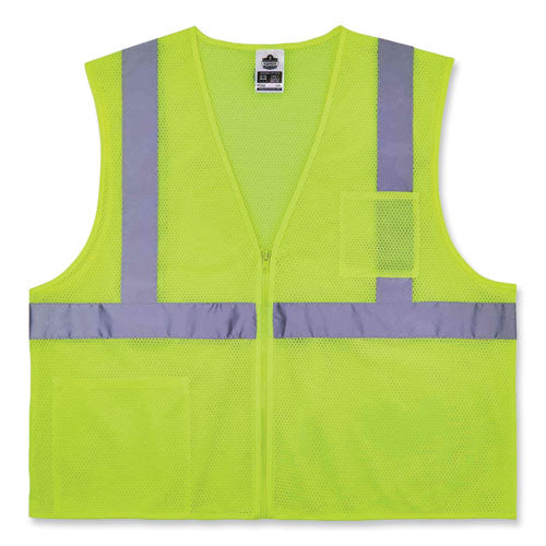 VEST,8256Z CLASS 2,LIME,4
