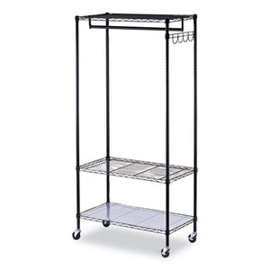 RACK,GARMENT,36X18X75,BK