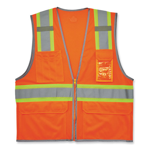 VEST,8246Z-S CLASS 2,OR,M