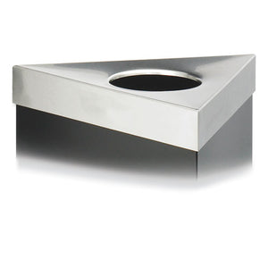 WASTEBASKET,TRI LID BL