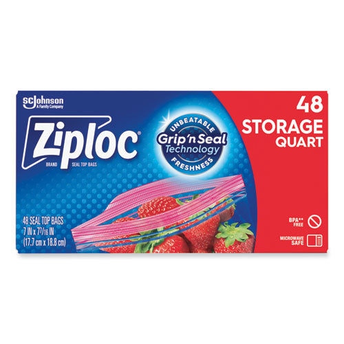 BAG,ZIPLOC,QUART,48/BX