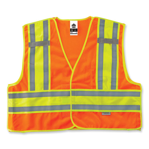 VEST,8245PSV ORANGE,2X/3X