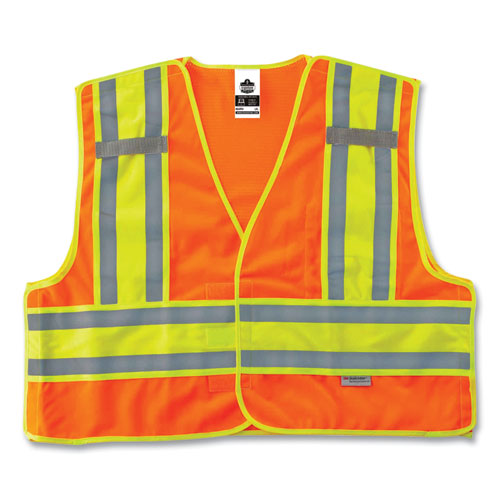 VEST,8245PSV ORANGE,4X/5X