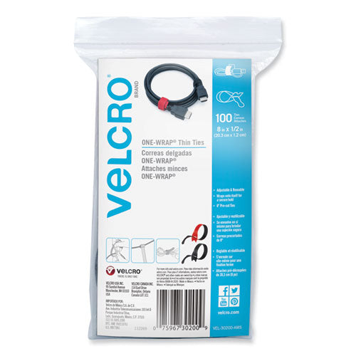 FASTENER,TIES,100CT,AST