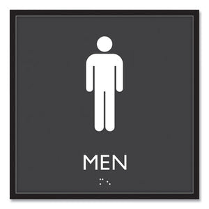SIGN,MEN RESTROOM,BK