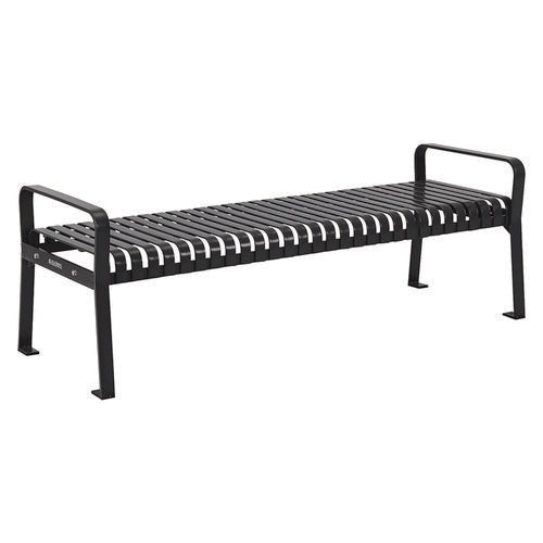 BENCH,6' STL W/O BACK; BK