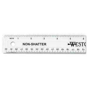 RULER,12",NON-SHATTER,CLR