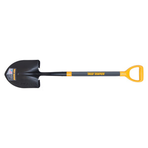 Forged Round Point Shovels with D-Top, 11 1/2 in x 9 in