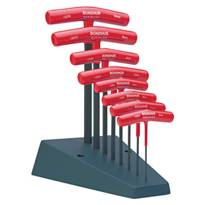 T-Handle Hex Tool Sets, 8 per stand, Hex Tip, Metric