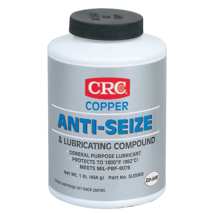 Copper Anti-Seize Lubricants, 16 oz Brush Top Bottle