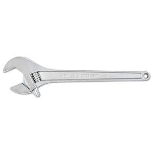 Adjustable Chrome Wrenches, 18 in Long, 2 1/16 in Opening, Chrome