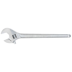 Adjustable Chrome Wrenches, 24 in Long, 2 7/16 in Opening, Chrome