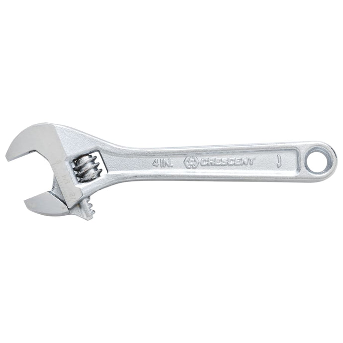 Adjustable Chrome Wrenches, 4 in Long, 1/2 in Opening, Chrome