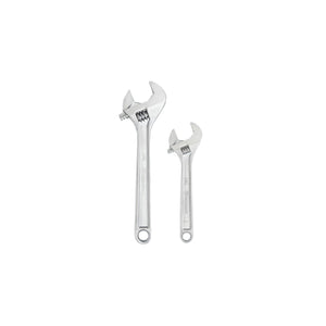 Adjustable wrench set, 8- & 12-inch, chrome