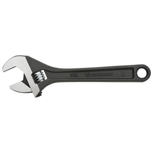 Black Adjustable Wrenches, 4 in Long, 1/2 in Opening, Black Oxide