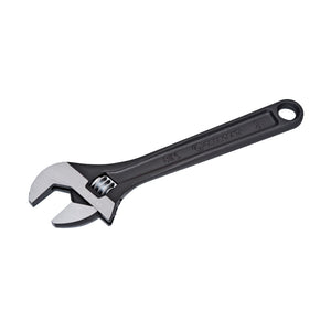 Black Adjustable Wrenches, 8 in Long, 1 1/8 in Opening, Black Oxide