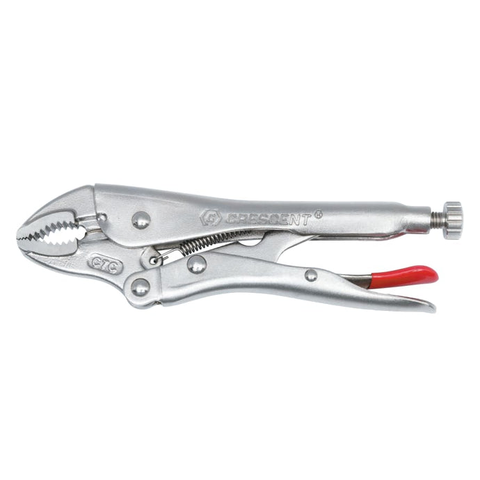 Locking Jaw Pliers, Curved Jaw, 7 in Long