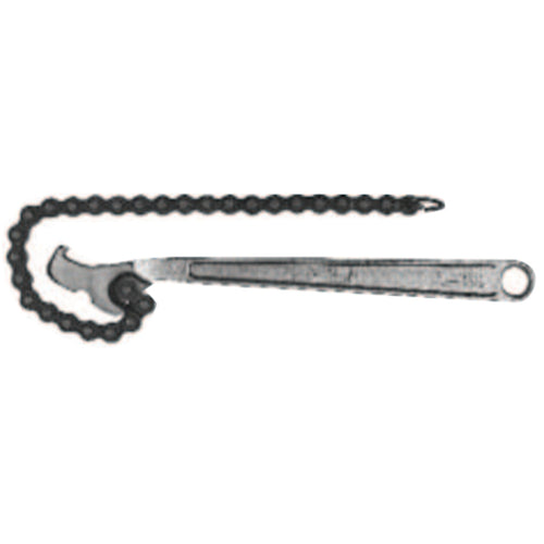 Chain Wrench, 4 in Opening, 15 in Chain, 12 in Long